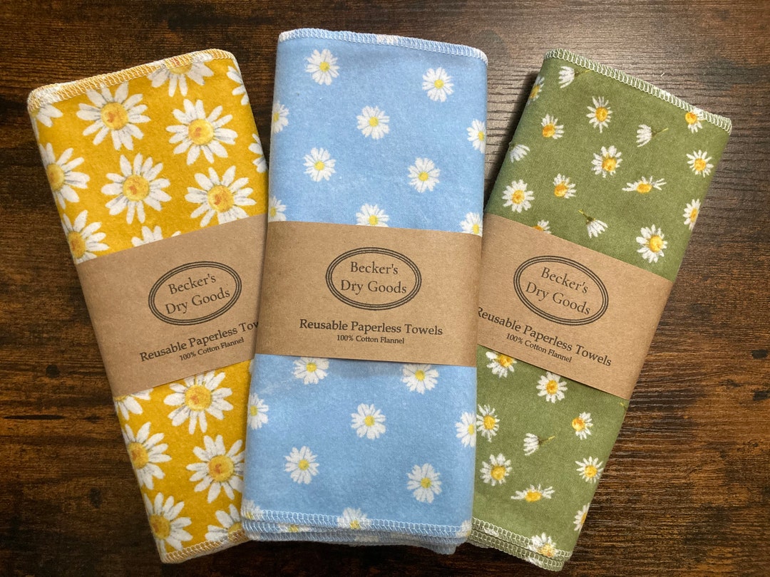Reusable Paperless Cloth Towels, Eco Friendly Kitchen, Paper Towel
