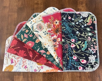 Reusable Paperless Cloth Towels, Eco Friendly Kitchen, Paper Towel Replacement, Zero Waste, Unpaper Towel, Cottage Core, Flowers