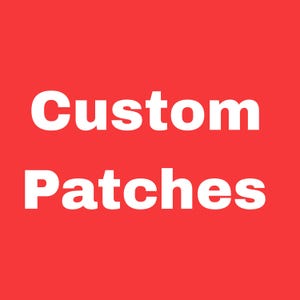 Handmade Custom Upcycled patch