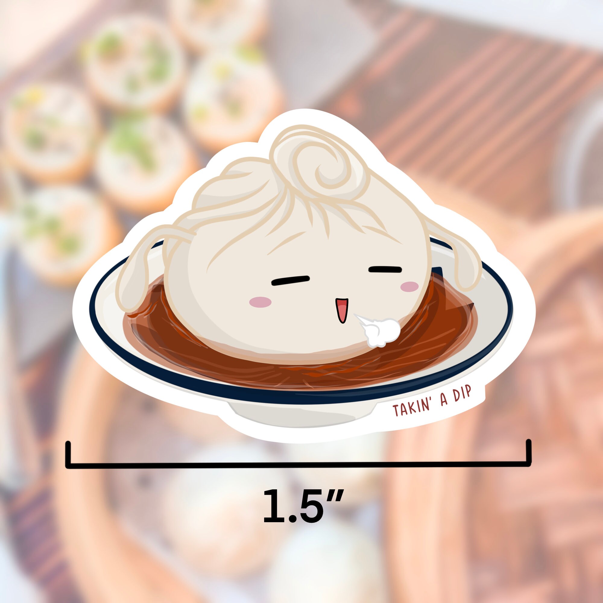 Asian Food Sticker Sheet, Waterproof, Cute Food Stickers, Bao, Soju ...