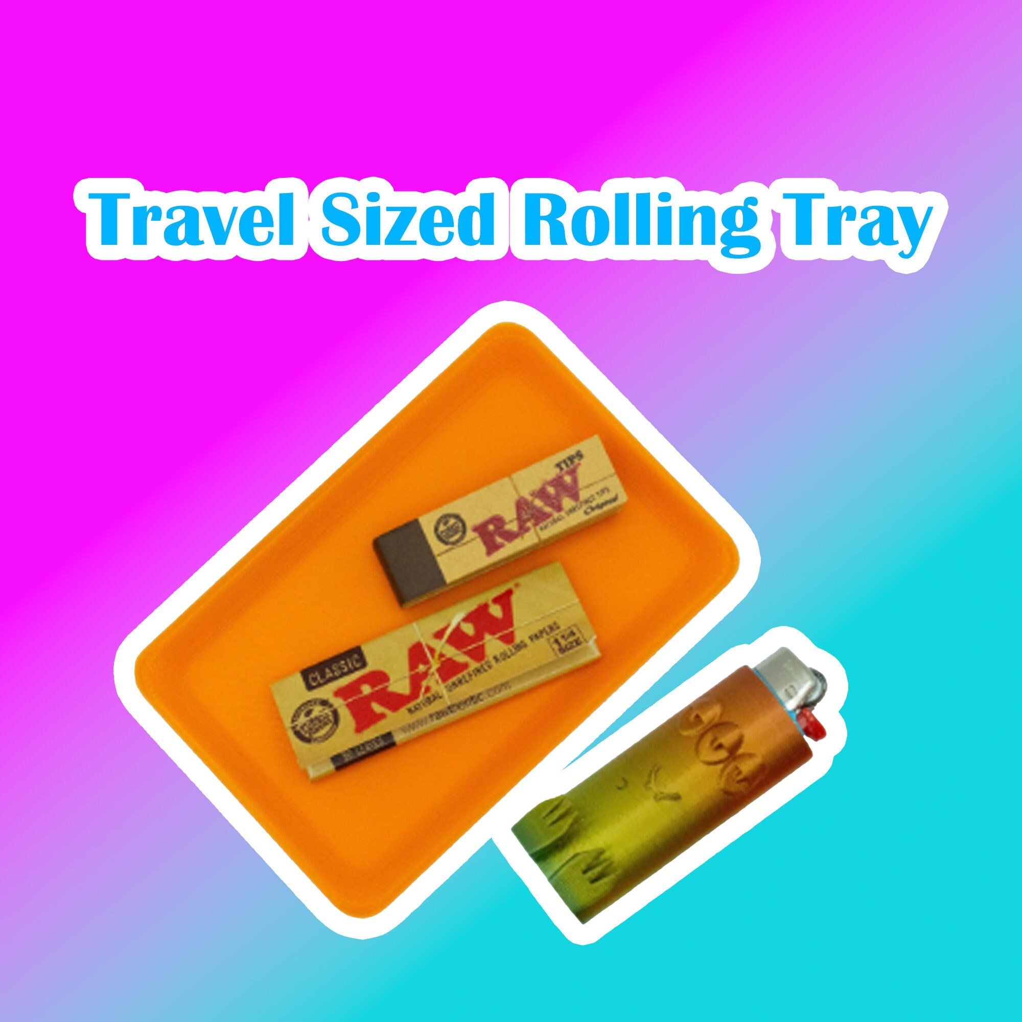 THE STATION ROLLING TRAY & STORAGE BOX +RAW Papers, Tips & Rolling