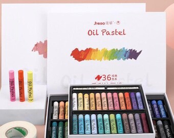 Jieso エクストラソフト クリーミー オイルパステル 36色と48色の
