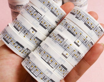 Music Note Washi Tape: Scrapbooking & Junk Journal Decorations (2pcs)