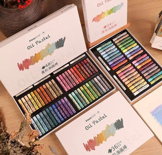 Jieso Extra Soft Creamy Oil Pastels 36 and 48 Classic Colors