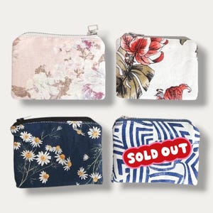 Mini bolso azul - lindos bolsos - flores y rayas - bolso pequeño para mujer - regalos para ella - ¡stock limitado!