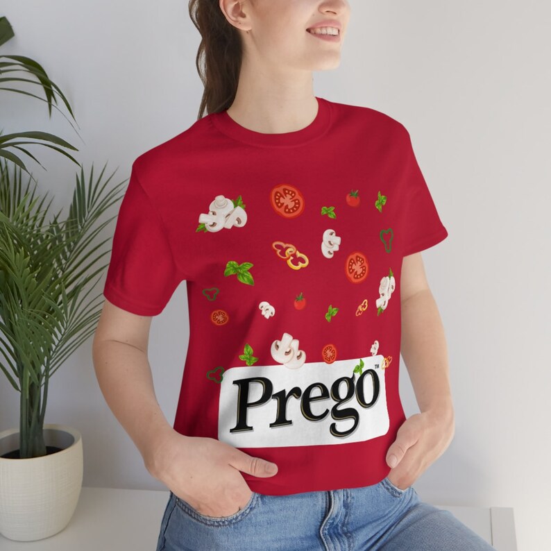 Pregnant Halloween Costumes Prego Costume, Halloween Maternity, Pasta Sauce Costume, Funny Prego