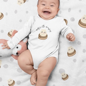 Baby Swaddle Blanket, Dumpling blanket, foodie blanket, bao blanket, cute baby onsie