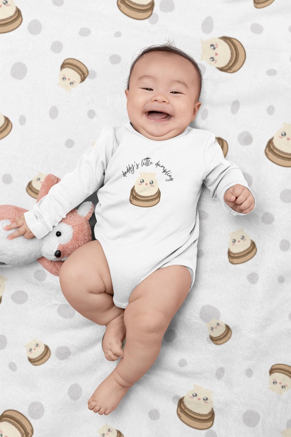 Baby Swaddle Blanket Dumpling Blanket Foodie Blanket Bao Blanket Cute Baby Onsie Etsy Canada