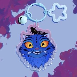 derpy tiger keychain