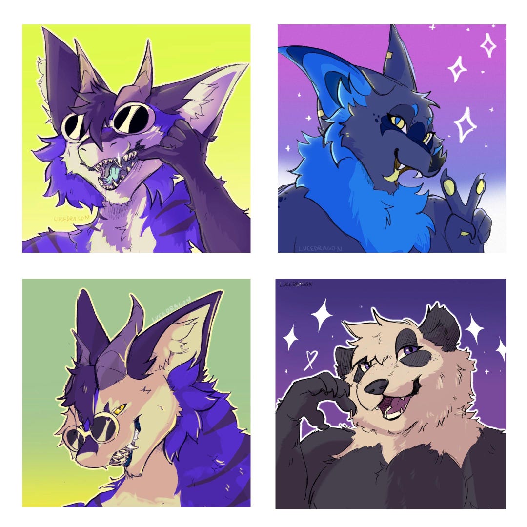 Furry Bust Shot Commission - Etsy