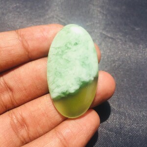 High Quality Serpentine Gemstone Cabochon Serpentine Cabochon Gemstone Stone Hand Polish Serpentine Stone Loose for Jewelry Making 44x24x5mm
