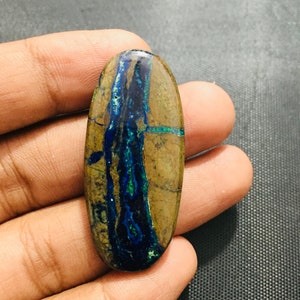 100% Azurite Malachite Top Quality Azurite malachite Gemstone Cabochon Natural Azurite malachite cabochon loose stone For Jewelry making
