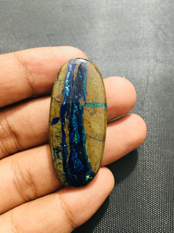 100% Azurite Malachite Top Quality Azurite malachite Gemstone Cabochon Natural Azurite malachite cabochon loose stone For Jewelry making