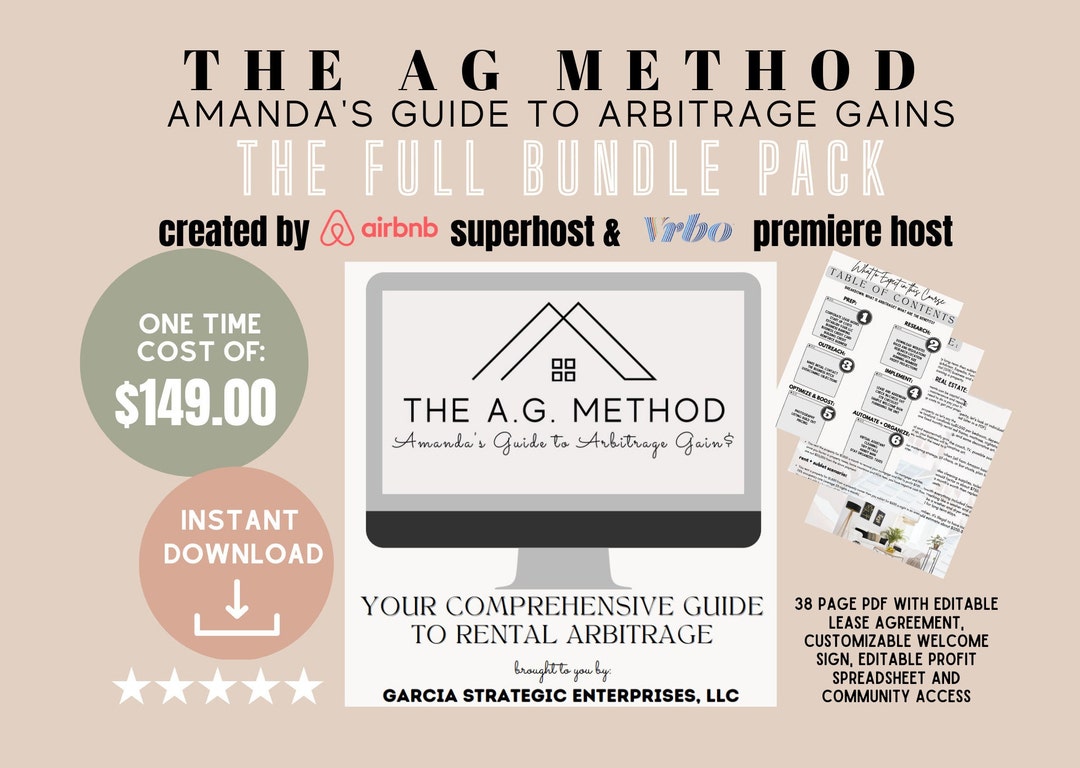 Airbnb Arbitrage Guidebook How to Start Airbnb Biz Step by Step Airbnb