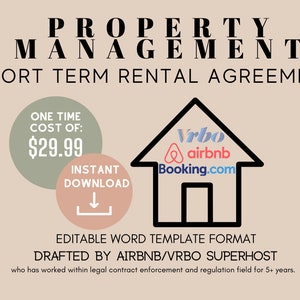 Short Term Rental Property Management Agreement