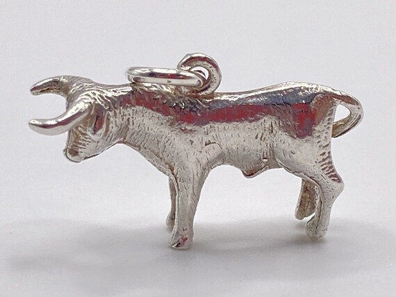 Sterling Silver Spanish Matador Charm and Bull Ch… - image 5