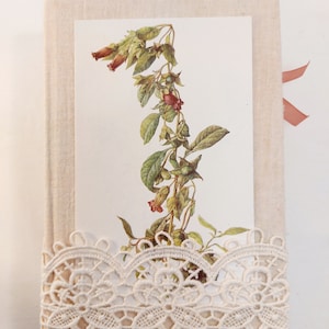 Diario spazzatura fatto a mano vintage fiori diario di scrittura diario vintage scrapbook