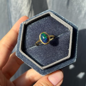 Oval Opal Ring, Opal Ring, Gold Opal Ring, Opal Ring Gold, Opal Gold Ring, Dainty Ring, Gold Oval Opal Ring, Gold Filled Opal Ring,