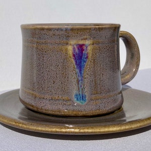 Earthen Espresso Cup and Saucer