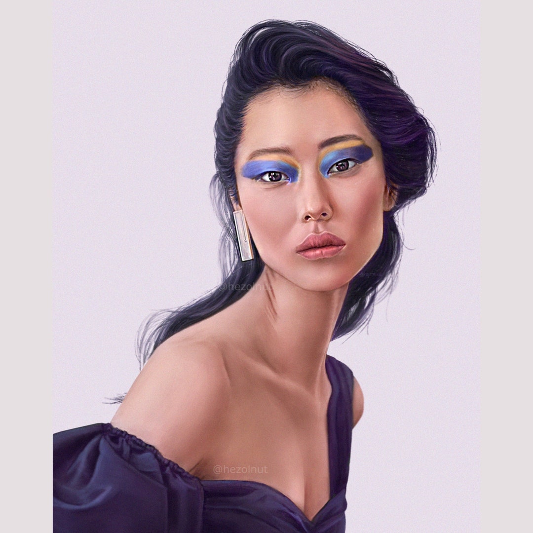 Custom Digital Art Commission Personalized Illustration Self Etsy