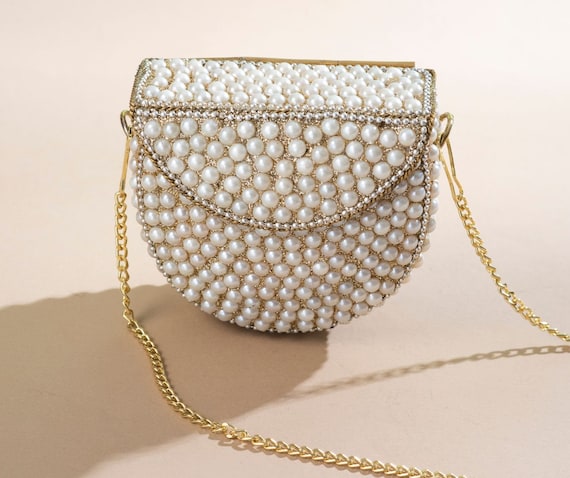 Pearl Handbag Mini Bag Designer Gold Handbag Handmade Handbags Golden Evening Bag Pearl Clutch Bag Bride Purse Stylish Bags Etsy Canada