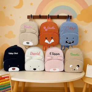 Personalised Kid Backpack, School Bag, Custom Name Backpack, Embroidery Bag, Kid Gift, Toddler Backpack, Back to School