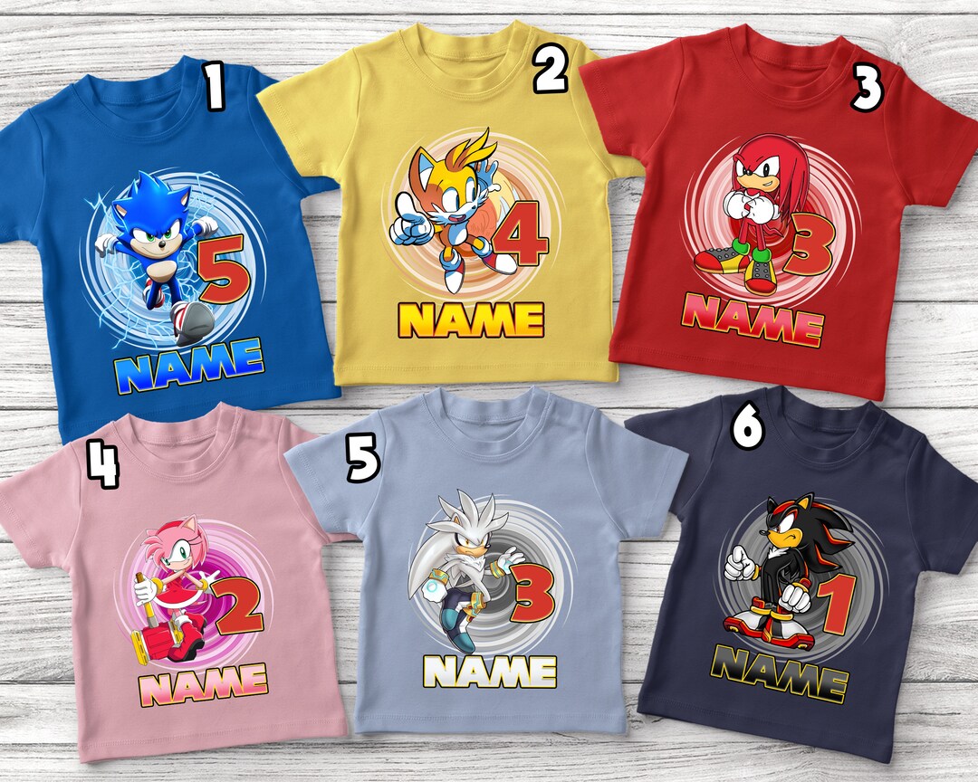Sonic the Hedgehog Shirt/sonic Shirt/sonic Birthday - Etsy