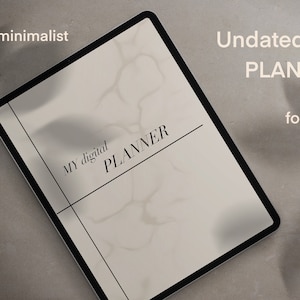 Simple digital planner, minimalist planner, daily planner, weekly planner, monthly planner, digital journal, goodnotes