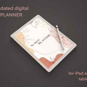 Floraler digitaler Planer, Blumenplaner, einfacher Planer, minimalistischer Planer, Tagesplaner, Wochenplaner, Monatsplaner, digitales Journal