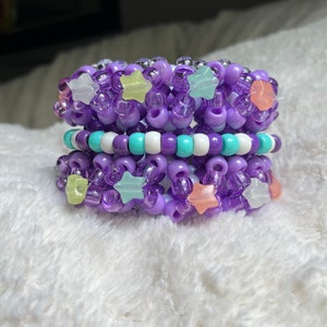 Epic kandi ROTATING cuff with GLOW in the dark stars!