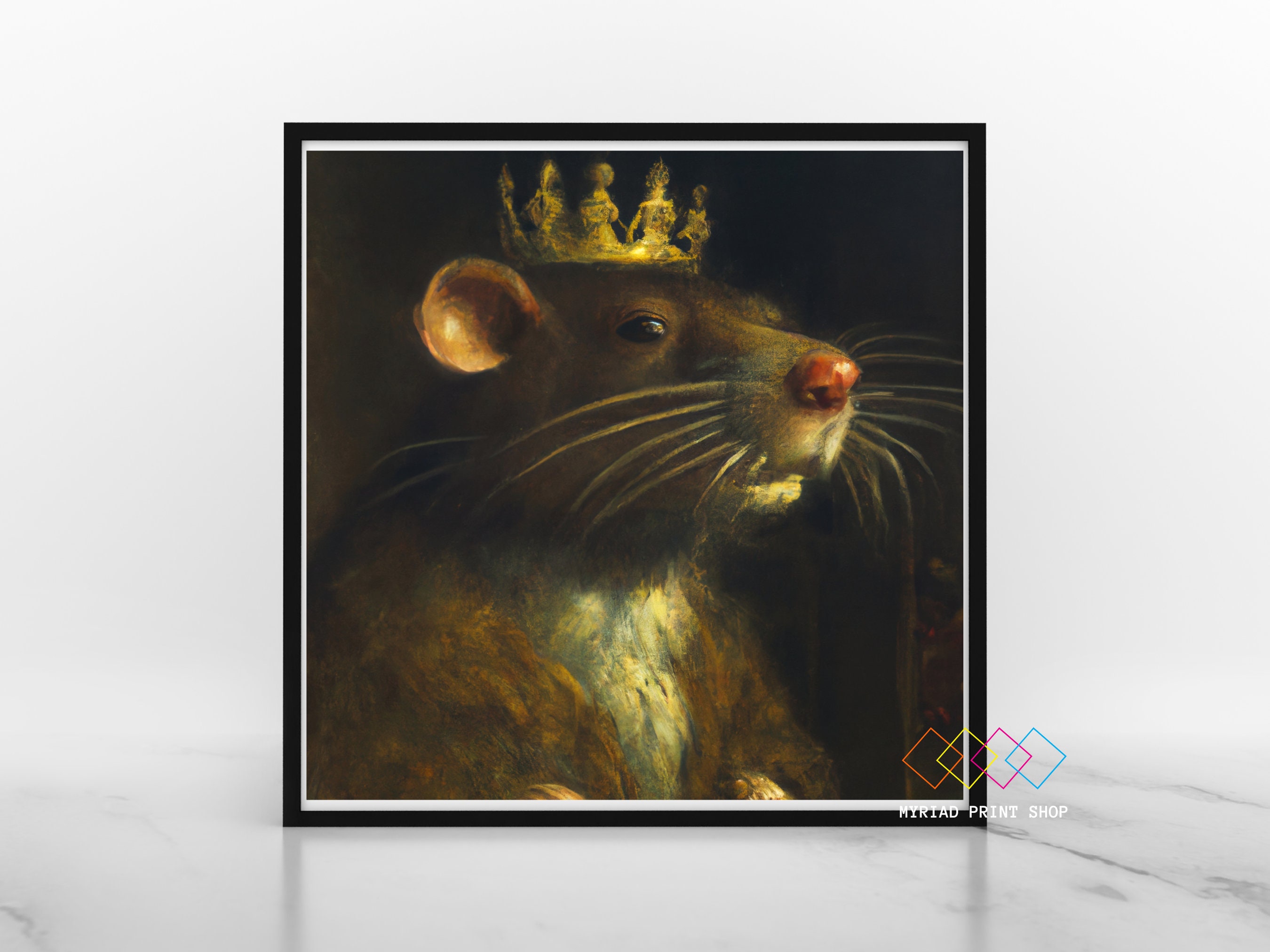 Rat King, Stretched Canvas