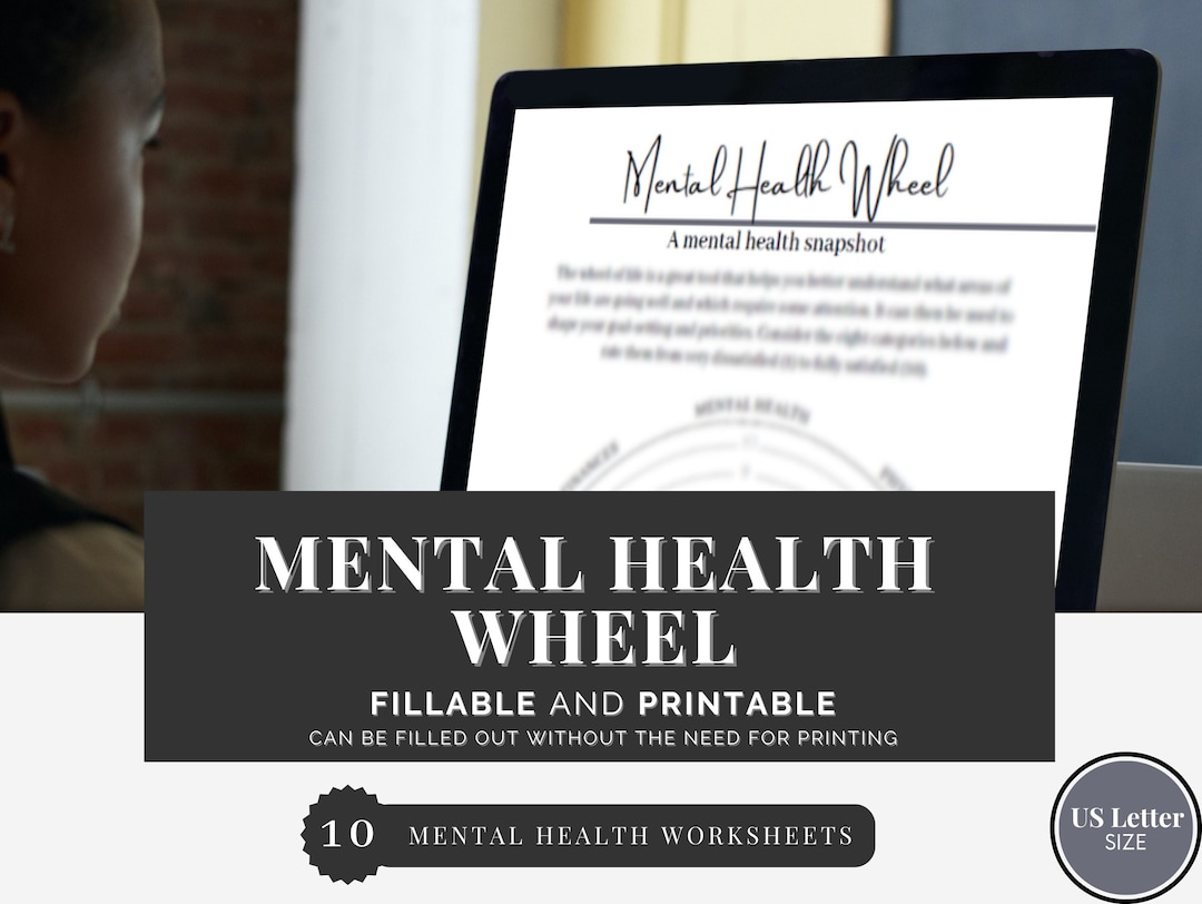 Mental Health Wheel Coaching Resources Fillable Printable Etsy