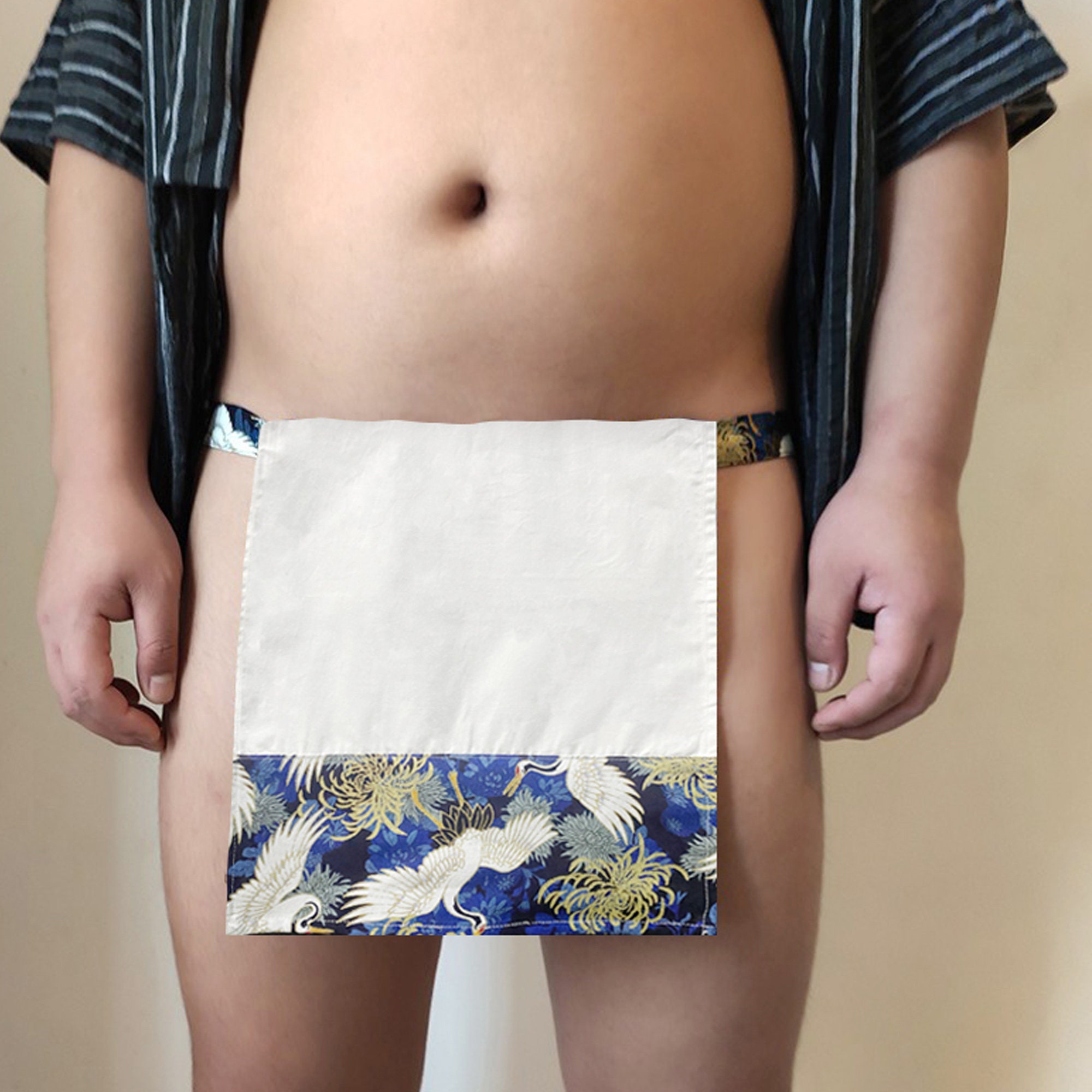 Waistband Cotton Men's Underwear, Japanese Men's Loincloth, Men's