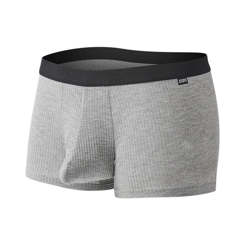 Men's Simple Ribbed Briefs, Oversized Pouch Briefs, Ubriefs, Sweat