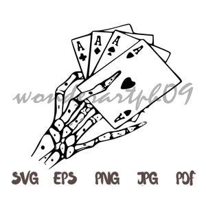 4 aces skeleton hand
