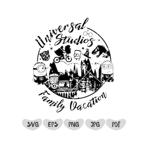 Family Vacation 2025 Svg, Family Trip Svg, Universal Studios Trip