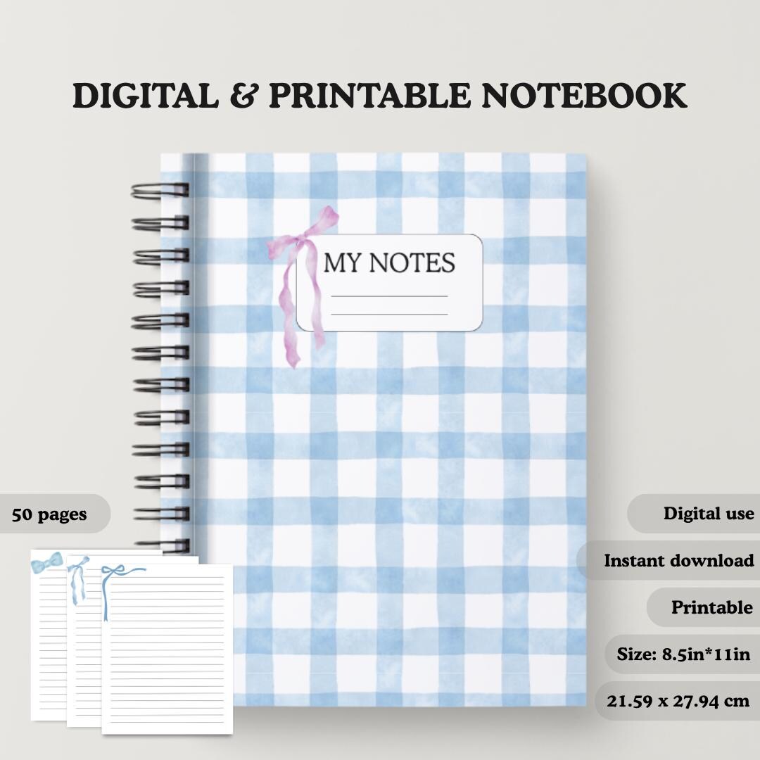 50-page Notes Template – Printable PDF | Minimalist Note Pages - Etsy UK
