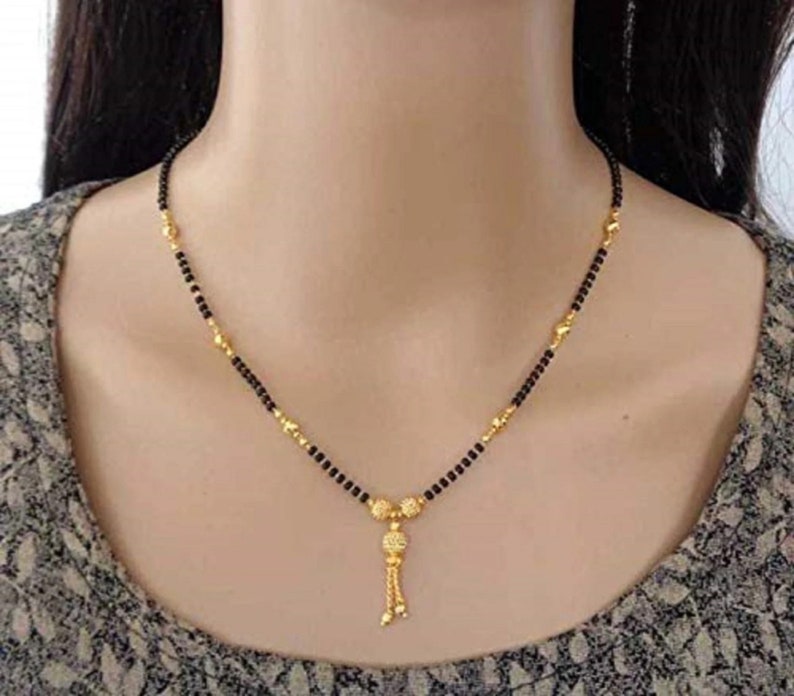 South Indian Jewelry
Gold Plated Mangalsutra/Pendant Mangalsutra/Gold Silver Mangalsutra/Indian Jewelry/Black Beads Chain/Mangalsutra for Women/Dokya mangalsutra