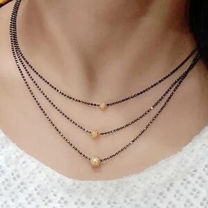 Double chain mangalsutra design deals