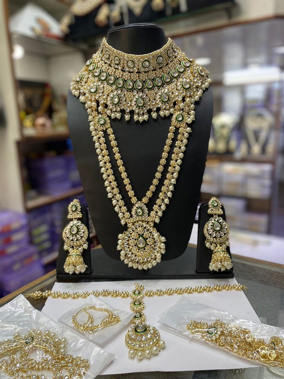Indian Imitation Jewelry, Indian Traditional necklace set, Indian Choker set