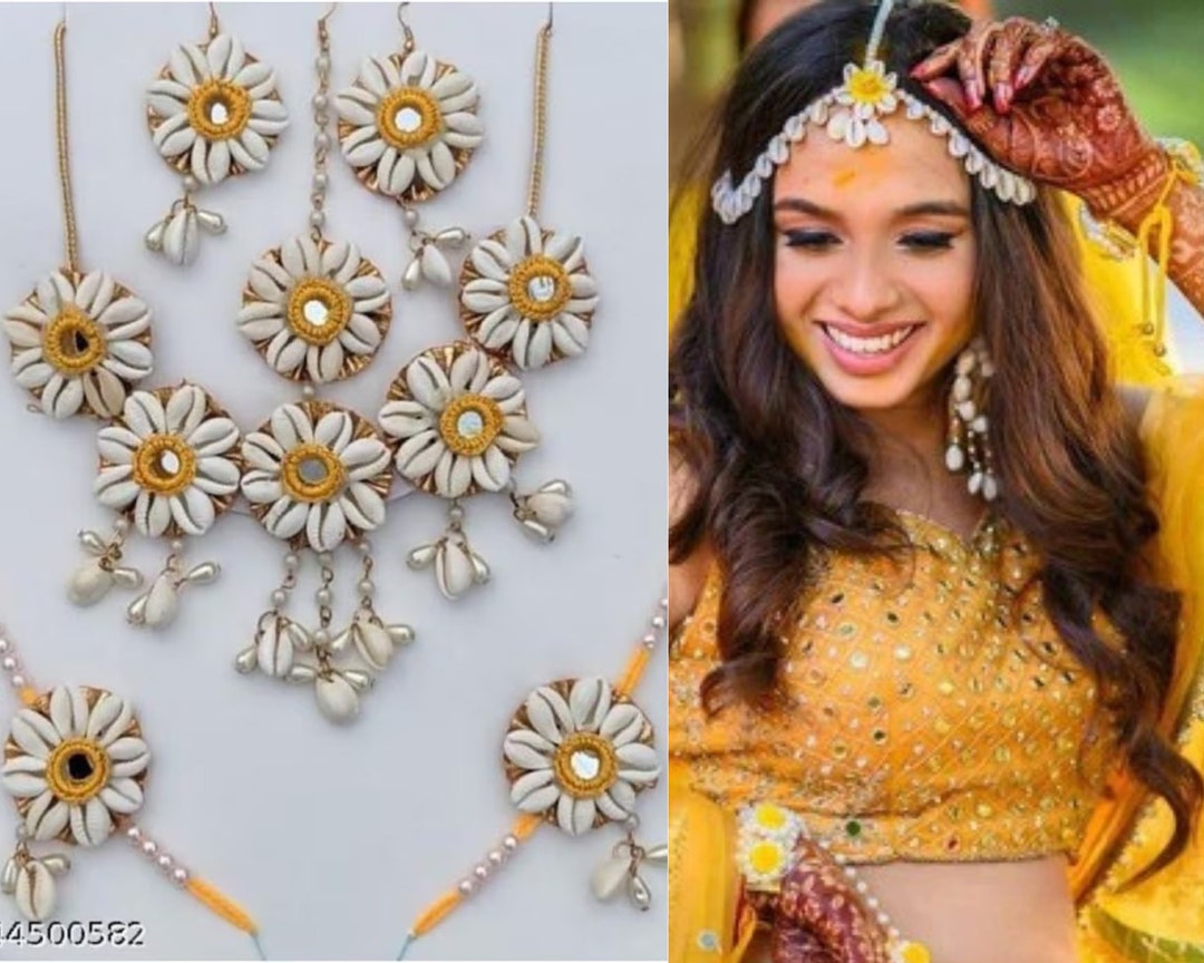 Multicolor Artificial Flower Jewelry Bridal Bridesmaid Floral Jewelry