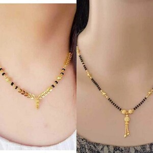 Gold Plated Mangalsutra
Gold Plated Mangalsutra/Pendant Mangalsutra/Gold Silver Mangalsutra/Indian Jewelry/Black Beads Chain/Mangalsutra for Women/Dokya mangalsutra