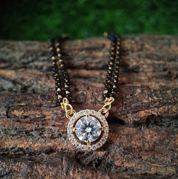 Single solitaire mangalsutra clearance