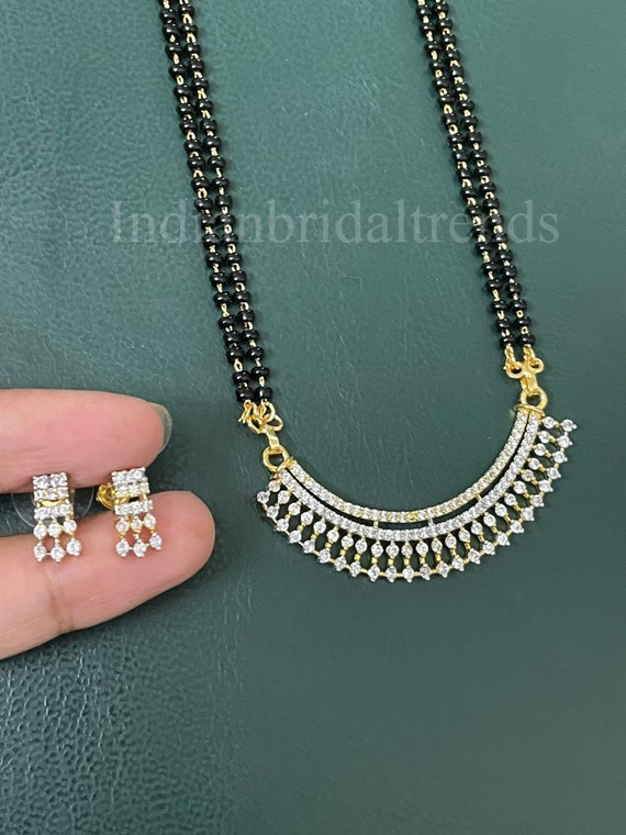 Gold Plated Beaded Black Mangalsutra Jewellery Regular Sale Price – Saraf  RS Jewellery