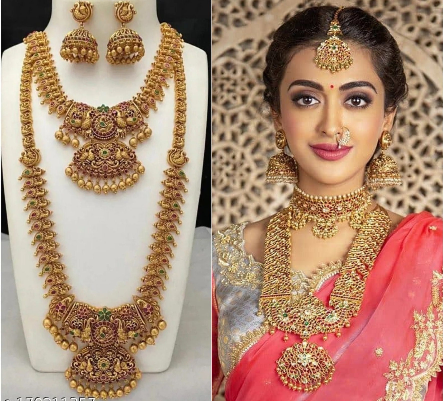 Gold temple hotsell jewellery with price