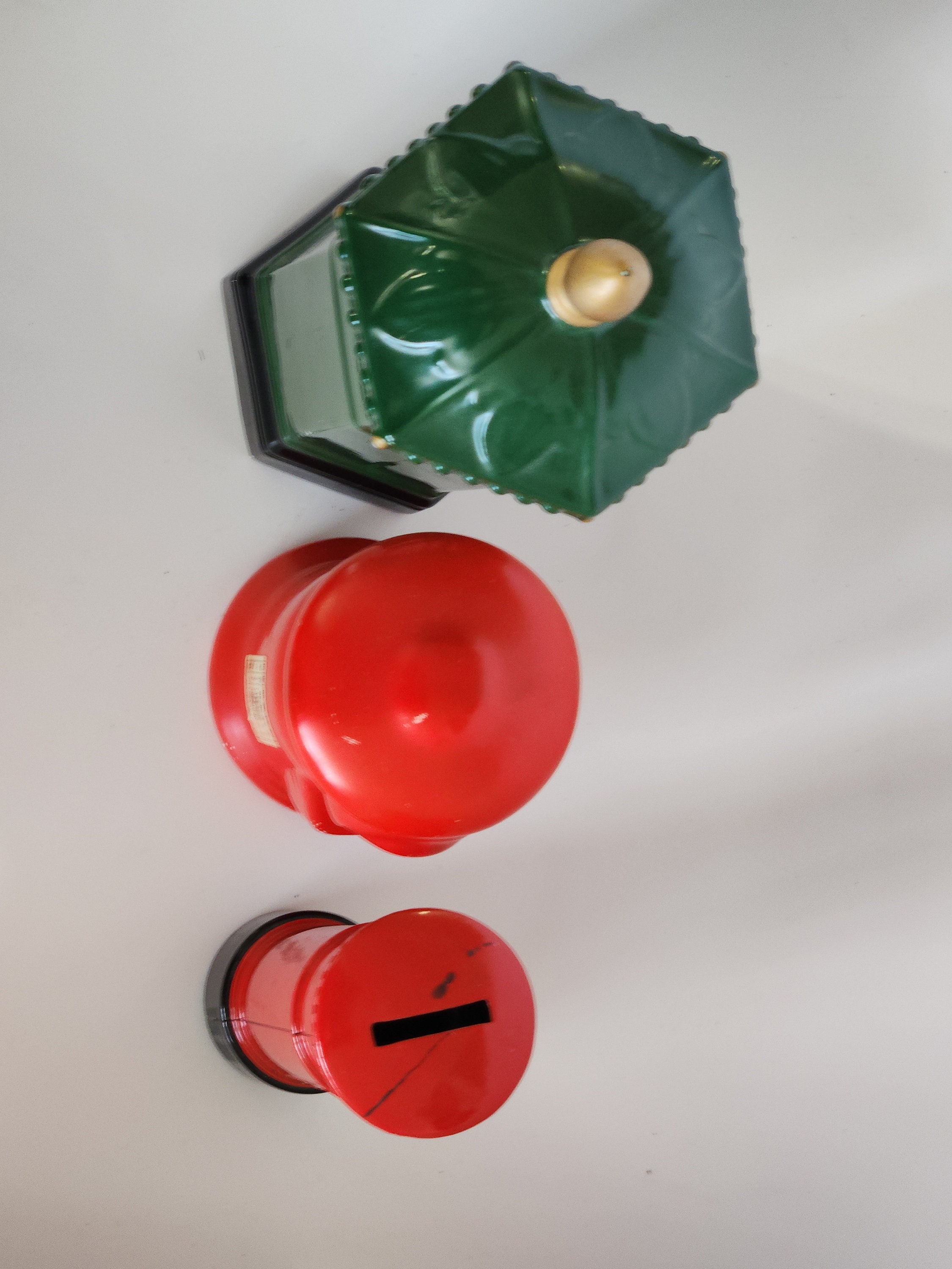 Vintage British Mailbox Coin Bank Piggy Bank Red or Green Etsy