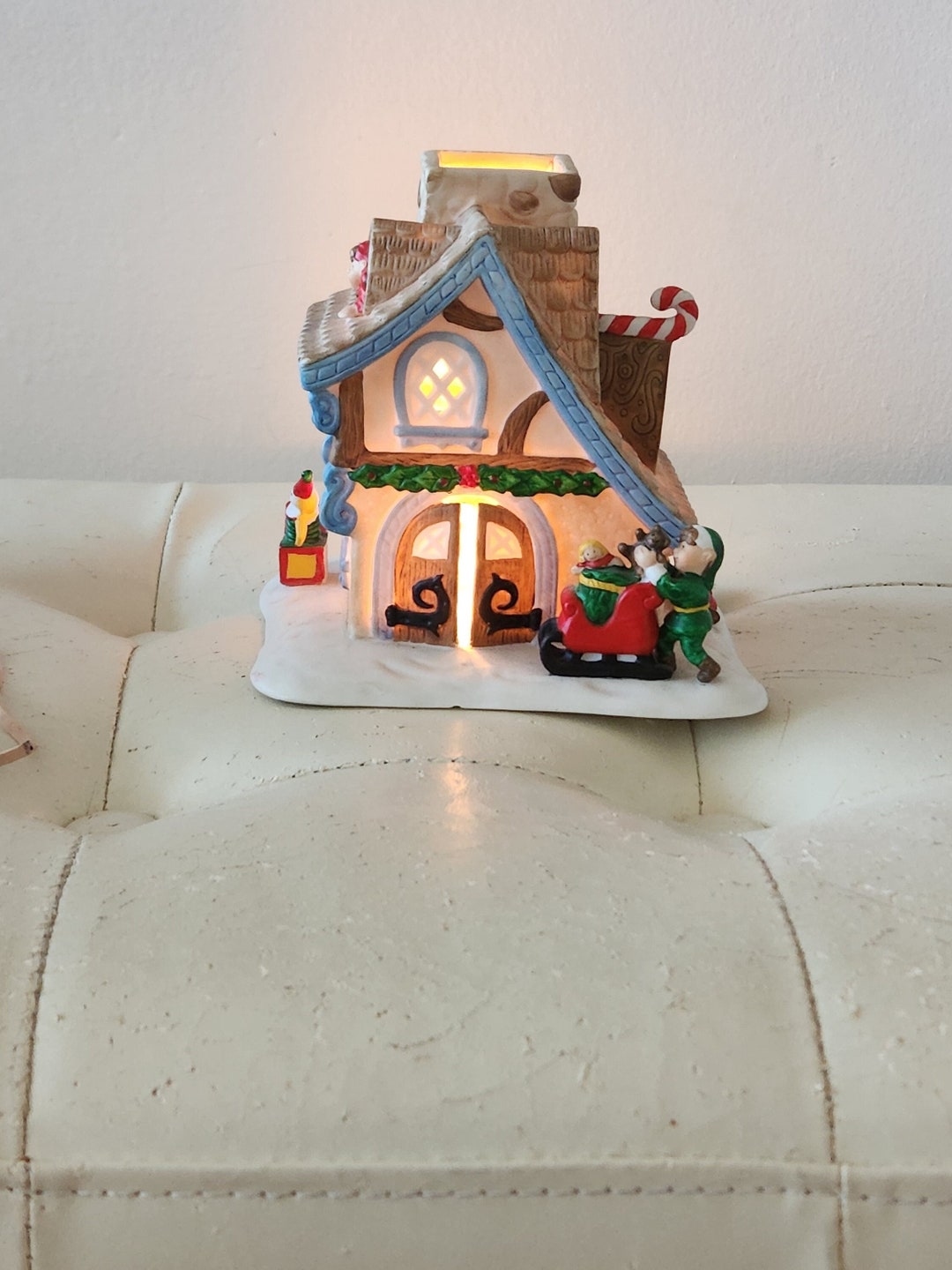 Partylite Santa's House Tealight House Tealite Cottage Etsy
