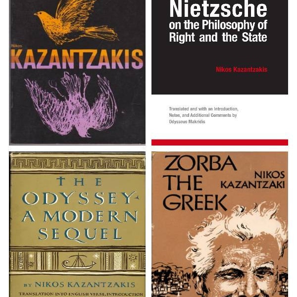 4 Books Nikos Kazantzakis Friedrich Nietzsche on the Philosophy of Right And the State-Zorba the Greek-The Odyssey-Freedom or Death Epub-PDF