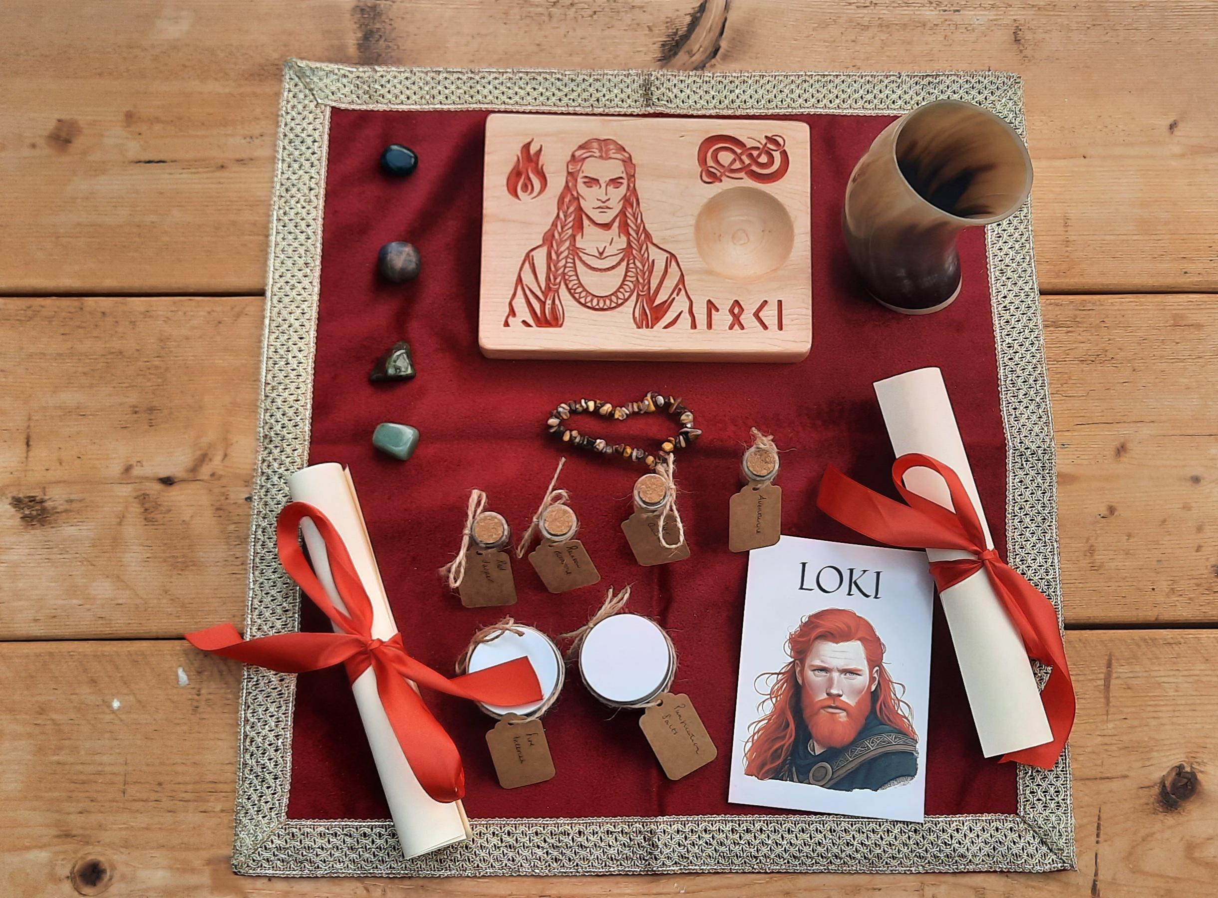 Loki Altar - Complete Altar Set Up