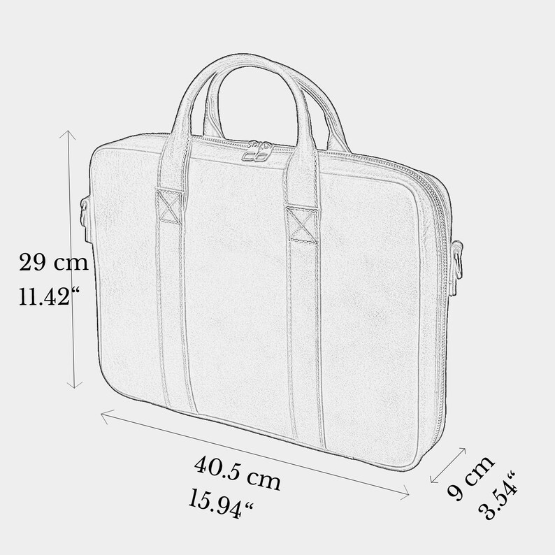 Leather Briefcase, Leather Laptop Bag, Custom Laptop Bag, Lawyer Gift